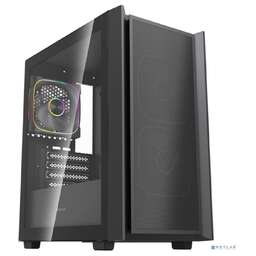 Powercase Корпус Mistral SM03 ARGB, Tempered Glass, 3x120mm ARGB PWM fans, чёрный, mATX (CMMSM03B-A3)