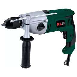 KLPRO Профессиональная дрель ударная KLDM71220 1200Вт (сеть, 2 скорости, реверс, патрон-металл в кейсе)