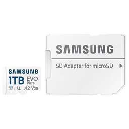 SAMSUNG Флеш карта microSDXC 1Tb EVO Plus (R/W 160/90 Mb/s, adapter) (MB-MC1T0SA/EU)