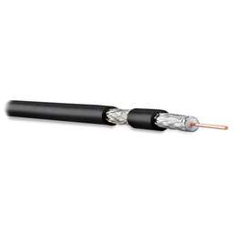 HYPERLINE Кабель коаксиальный COAX-RG6-100 RG-6 FTP PVC внутренний 100м черный