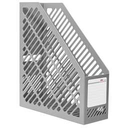 DELI Лоток вертикальный E9842 GREY 1отд. для бумаг серый пластик