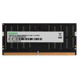 DIGMA Память DDR5 32GB 4800MHz DGMAS54800032D RTL PC5-38400 CL40 SO-DIMM 262-pin 1.1В dual rank Ret