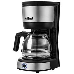 KITFORT Кофеварка капельная КТ-730 650Вт черный/нержавеющая сталь