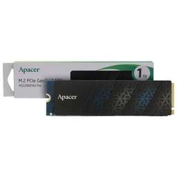APACER Твердотельный накопитель SSD AS2280P4U PRO 1TB 2280 PCIe Gen3x4, R3500/W3000 Mb/s, MTBF 1.8M, 3D NAND, NVMe, 760TBW, Retail, Heat Sink,(AP1TBAS