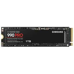 SAMSUNG SSD накопитель 990 Pro MZ-V9P1T0B/AM 1ТБ, M.2 2280, PCIe 4.0 x4, NVMe, M.2