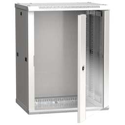 ITK Шкаф коммутационный Linea W (LWR3-15U64-GF) настенный 15U 600x450мм пер.дв.стекл 90кг серый 350мм 29кг 200град. 770мм IP20 IK08 сталь