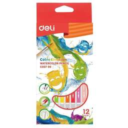 DELI Карандаши Color Emotion EC00700 EC00700, липа, 12 цв., коробка европодвес