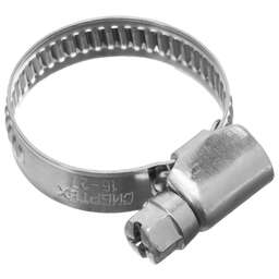 СИБРТЕХ Хомуты нержавеющая сталь, Стандартное болтовое крепление 16-27 мм, 100 штук в упаковке, ширина 9 мм 47579