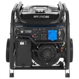HYUNDAI Бензиновый генератор HHY 7050FE, 220/12 В, 5.5кВт, на колёсах с АКБ