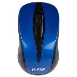 HIPER Мышь беспроводная HOMW-062 /1000 dpi/оптический/3 кнопки/USB-приемник/2,4 ГГц/батарея 2хААА/синий и черный (HOMW-062)