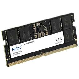 NETAC Память DDR5 16GB 4800MHz NTBSD5N48SP-16 Basic RTL Gaming PC5-38400 CL40 SO-DIMM 262-pin 1.1В original Intel Ret