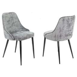БЮРОКРАТ Комплект стульев CH-K3_2, 2шт, на ножках, ткань, серый [ch-k3_1/lt19_2]