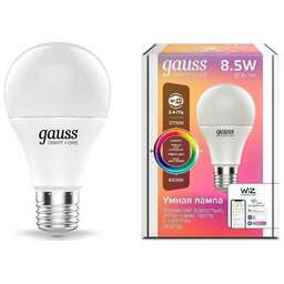 GAUSS Умная лампа Smart Home E27 RGB 8.5Вт 806lm Wi-Fi [1170112]