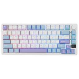 ROYAL KLUDGE Клавиатура RK-M75 Taro milk USB/2.4 GHz/Bluetоoth, RGB, Hot Swap, Brown switch