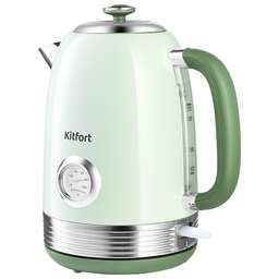 KITFORT Чайник электрический КТ-6604 1.7л. 2200Вт мятный корпус: металл/пластик