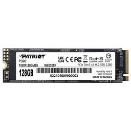 PATRIOT Накопитель SSD PCIe 3.0 x4 128GB P320P128GM28 P320 M.2 2280