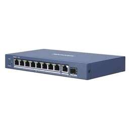 HIKVISION Коммутатор DS-3E0510P-E(B) 9x1Гбит/с 1SFP 8PoE+ 110W неуправляемый