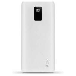 TTEC Внешний аккумулятор PowerSlim Trio LCD 10.000mAh PD 22,5W Powerbank с тройным кабелем USB-A -Lightning/USB-C/Micro USB. Цвет: черный