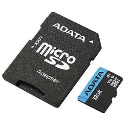 A-DATA 128GB MicroSDHC Class10 UHS-I A1 + адаптер (AUSDX128GUICL10A1-RA1)