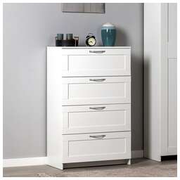 ГУД ЛАКК 2.02.02.060.1 СИРИУС комод 4 ящика белый RU (2 пак.)