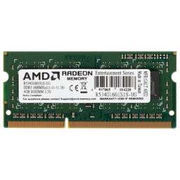 AMD Память DDR3 4GB 1600MHz R534G1601S1S-UG RTL PC3-12800 CL11 SO-DIMM 204-pin 1.5В Ret