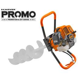 CARVER Мотобур PROMO PAG-52/000 бытовой 2-х такт. 1400Вт 1.9л.с. 52см3 6500об/мин (бур в компл.) (01.003.00099)