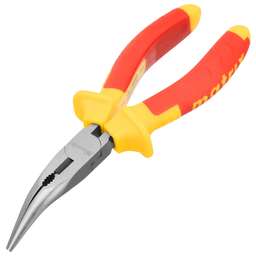 MATRIX Длинногубцы изогнутые Insulated, 160 мм, двухкомпонентные рукоятки Professional 17472