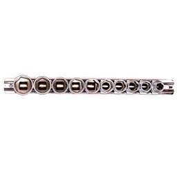 STELS Набор торцевых головок, 3/8, шестигранные, CrV, 10 шт, 8-19 мм 13601