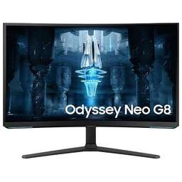 SAMSUNG 32" Монитор Odyssey Neo G8 S32BG852NI, 3840x2160, VA, 240Гц, 2хHDMI, 1хDP, изогнутый, черный/белый и черный [ls32bg852nixci]