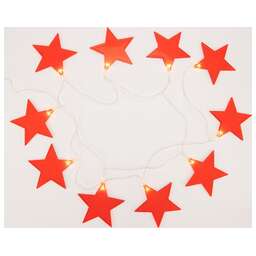 NEON-NIGHT (304-002) ГИРЛЯНДА "ЗВЕЗДОПАД" КРАСНАЯ 10 LED, 2,25 М, ПР-Й ПВХ, ТЕПЛЫЙ БЕЛЫЙ СВЕТ