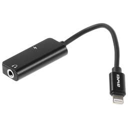 PREMIER Переходник аудио AWEI lightning/Jack 3.5 (f) 0.1м. черный (CL-121)