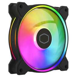 COOLER MASTER Вентилятор для корпуса MasterFan MF140 Halo2 ARGB 140х140x25 черный 4-pin 27дБ (MFL-B4DN-16NP2-R2) Ret