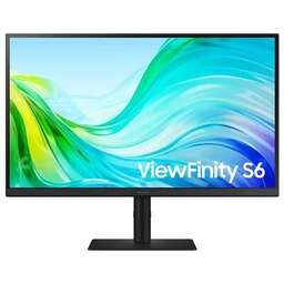SAMSUNG Монитор 27" S27F610EAI ViewFinity S6 S61F QHD Black (IPS, 2560x1440, HDMI+HDMI+DP, 5 ms, 178°/178°, 300 cd/m, 1000:1, 100Hz, Pivot)