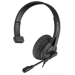 A4TECH HS-11 черный 2м накладные оголовье (HS-11/3.5MM PLUG/BLACK)