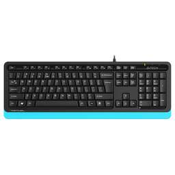 A4TECH Клавиатура Fstyler FKS10, USB, черный + синий [fks10 blue]