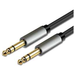 PREMIER Кабель соединительный аудио 5-341 10.0, Jack 6.3 (m) - Jack 6.3 (m), медный, 10м, GOLD, черный/серый
