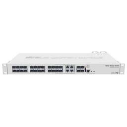 MIKROTIK Коммутатор CRS328-4C-20S-4S+RM 28 портов (4x 1Gbs combo SFP, 20x 1Gbs SFP, 4x 10Gbs SFP+, управляемый L3) (CRS328-4C-20S-4S+RM)