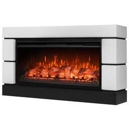 ROYAL THERMO Каминокомплект: Очаг Aurora RTFP/P-AR40LS, портал Moderno 42/40/36, белый