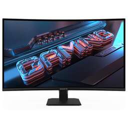 GIGABYTE Монитор 31.5" GS32QCA EU Black (31.5", VA, 2560x1440, 180Hz, 3500:1, 1ms, 2xHDMI 2.0, DP 1.4, Curved)