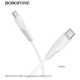 BOROFONE (6941991122026) BX119aa USB 3.0A PD 60W для Type-C Type-C 1м , белый