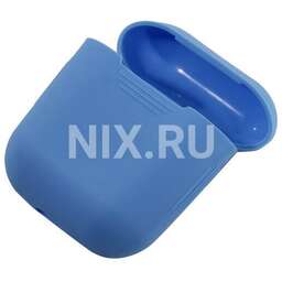 SMARTBUY Силиконовый кейс для TWS наушников AirPods, голубой (SBECASE-001S-BU)/60