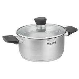 RONDELL Кастрюля 4.8л Strike Grey Ultra RDS-1949, нержавеющая сталь, с крышкой