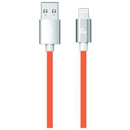 AKSBERRY (6900344960012) X165 USB-A - Lightning 2.4 A 18W PD 1 м, оранжевый