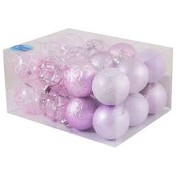 ВОЛШЕБНАЯ СТРАНА Набор шаров SYCB17-338 24шт. 6см розовый 003336