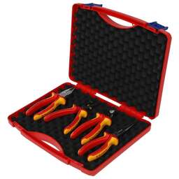 KNIPEX Набор инструментов KN-002015 4 предмета диэлектр.покр. (жесткий кейс)