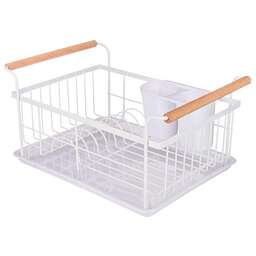 AGNESS 917-100 БЕЛАЯ с деревянными ручками 36*26*16,5см