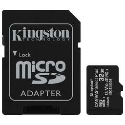 KINGSTON (SDCS2/32GB) 32GB SDHC CANVAS SELECT PLUS UHS-I Class 10 U1 A1 с адаптером