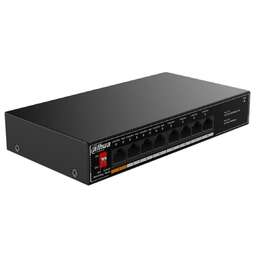 DAHUA 8-port Gigabit RJ45 4-port PoE Switch, 60W, Metal case