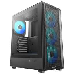 DEEPCOOL Корпус CC550 4F черный без БП ATX 4x120mm 5x140mm 1xUSB2.0 1xUSB3.0 audio bott PSU