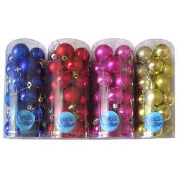 ВОЛШЕБНАЯ СТРАНА Набор шаров SYCB17-634 24шт. 4см 003414